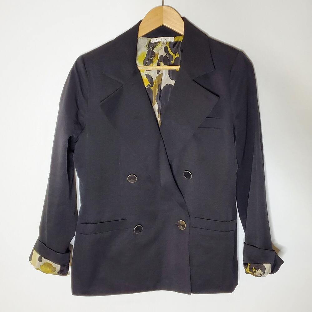CAbi Brand Black single button blazer    Size 6 Great condition